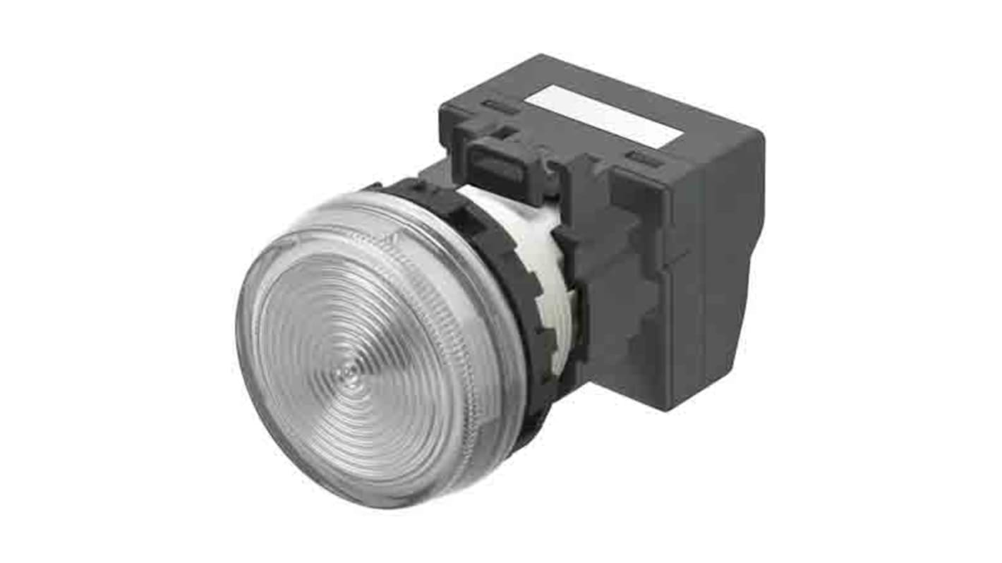 Indicador LED Omron M22N, Blanco, Ø montaje 22mm, 24V, IP66