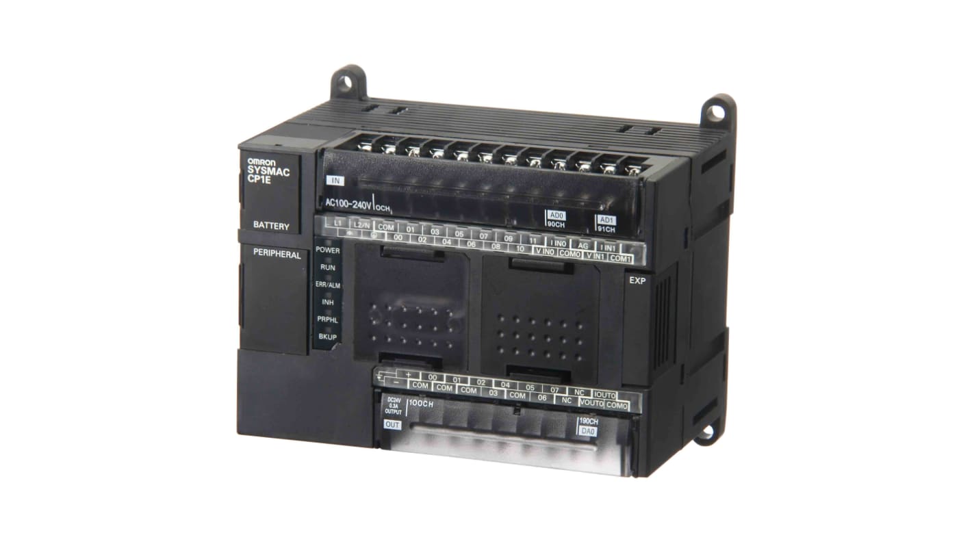 Rs-Online CPU PLC Omron CP1E uscite: 4