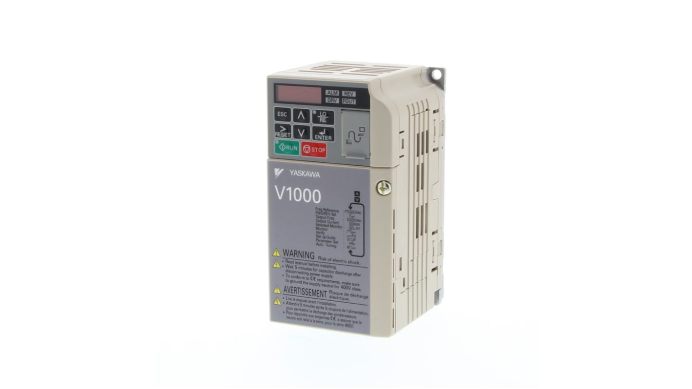 Variador de frecuencia Omron serie VZ, 0,55 kW, 230 V ac, 3 fases, 3 A, 400Hz, IP20, CANopen, CompoNet, DeviceNet,