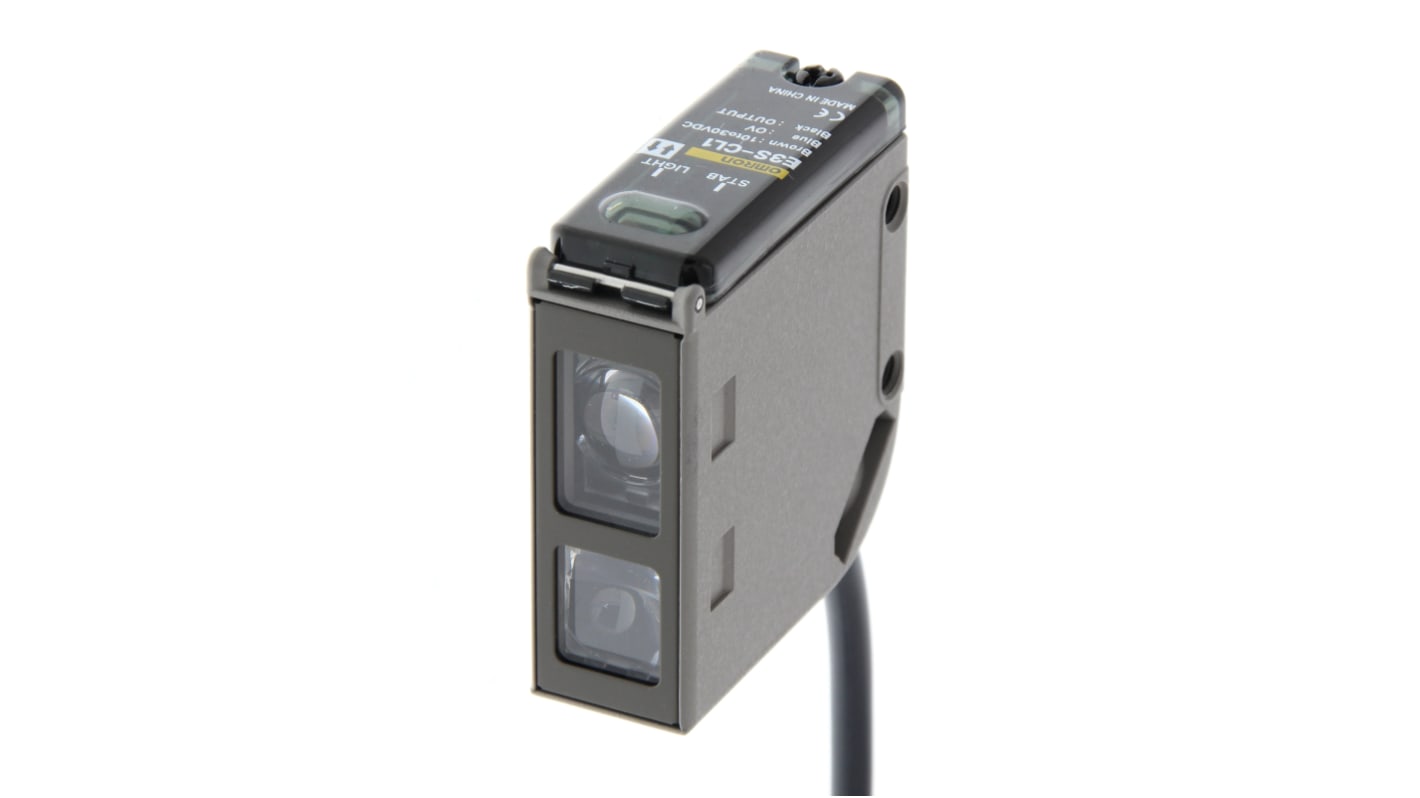 Rs-Online Sensore fotoelettrico Rettangolare Omron a soppressione di sfondo rilevamento 5 →200 mm uscita NPN/PNP