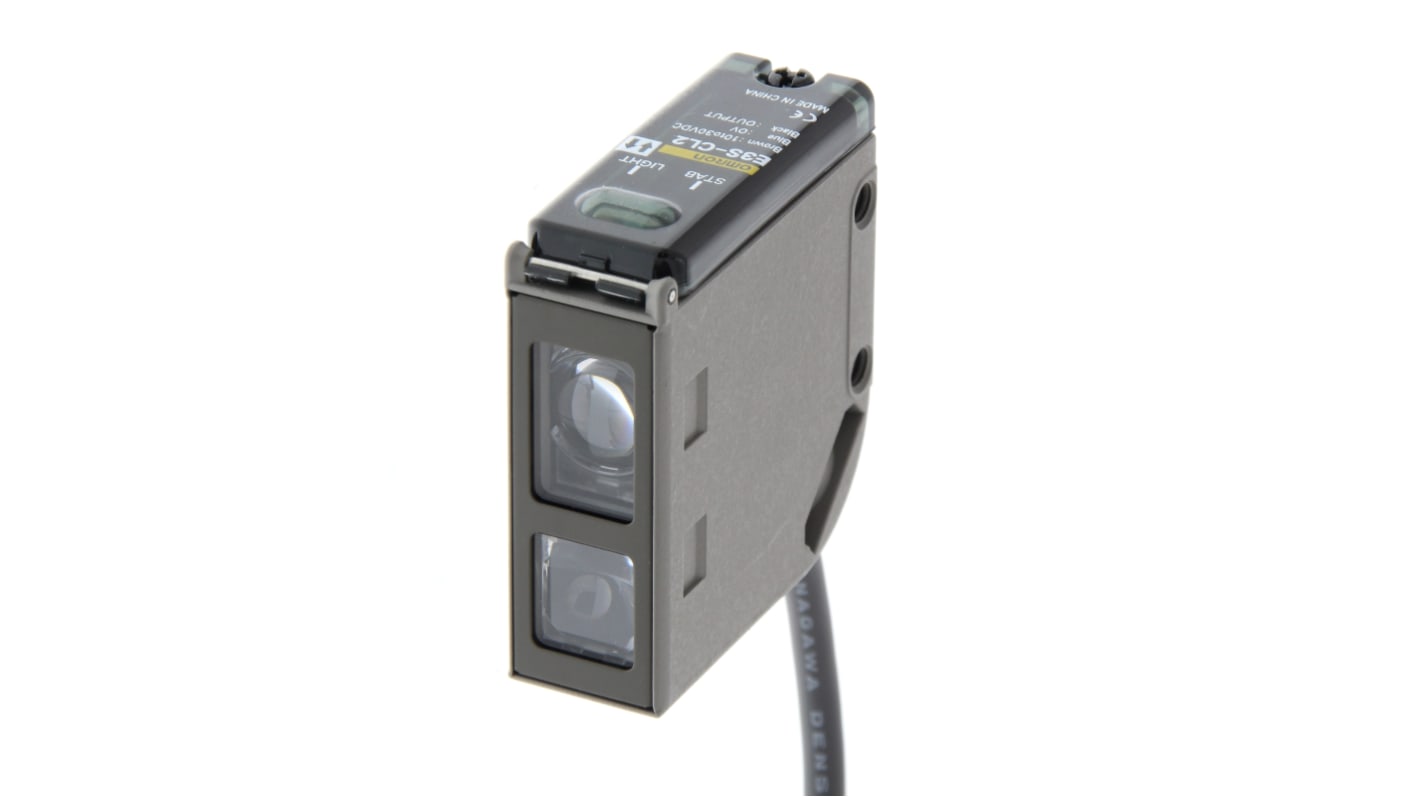 Rs-Online Sensore fotoelettrico Rettangolare Omron a soppressione di sfondo rilevamento 5 →200 mm uscita NPN/PNP
