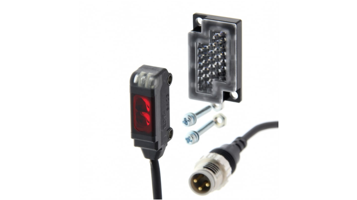 Rs-Online Sensore fotoelettrico Rettangolare Omron a retroriflessione rilevamento 200 mm uscita PNP