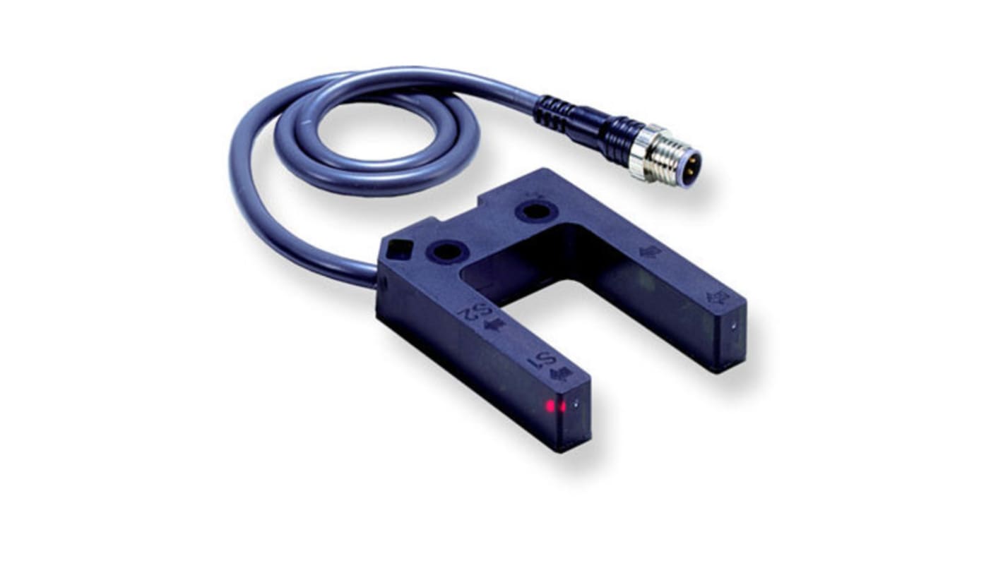 Omron Through Beam Photoelectric Sensor, Fork Sensor, 25 mm Detection Range