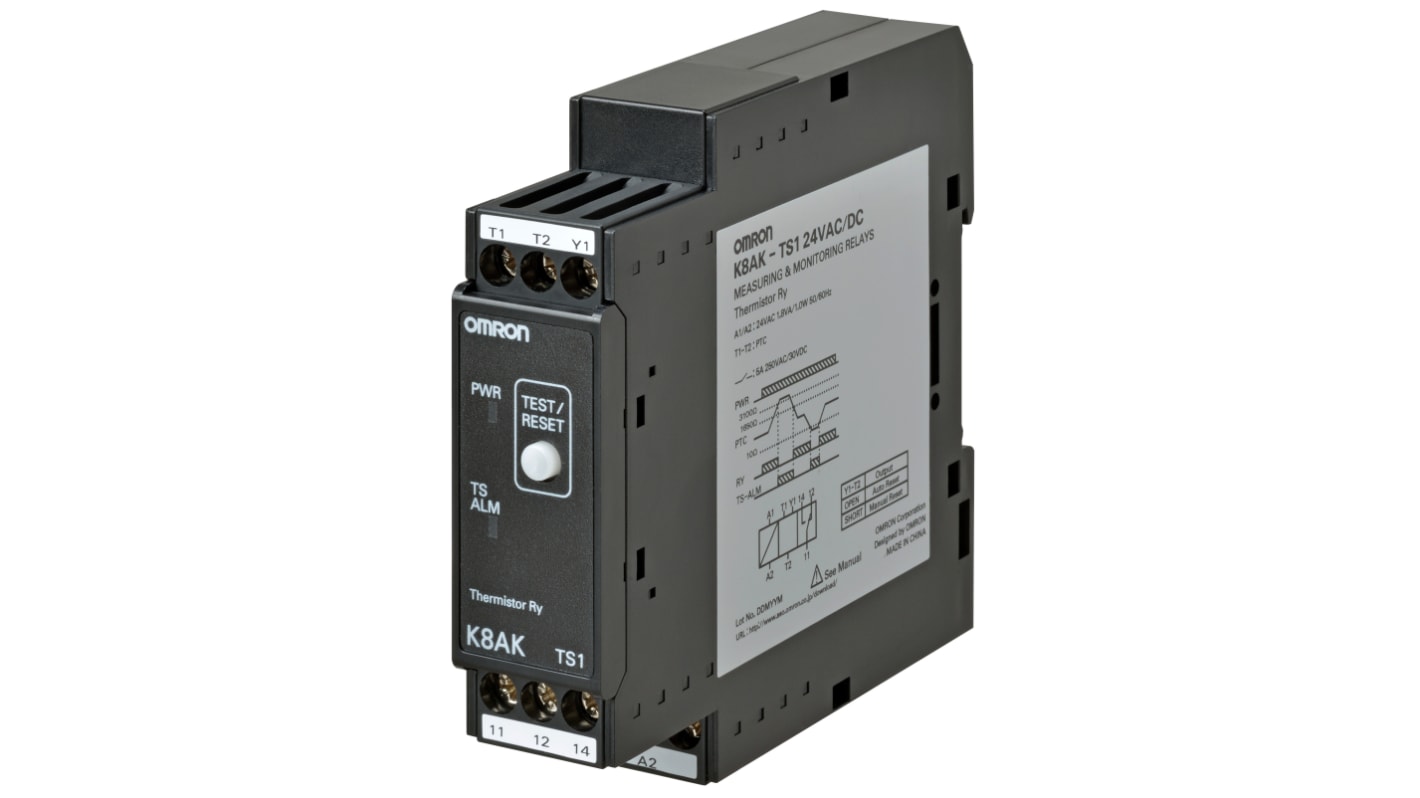 オムロン モニタリングリレー, SPDT, K8AK-TS1 24VAC/DC | RS オムロン モニタリングリレー, SPDT, K8AK-TS1 24VAC/DC | RS