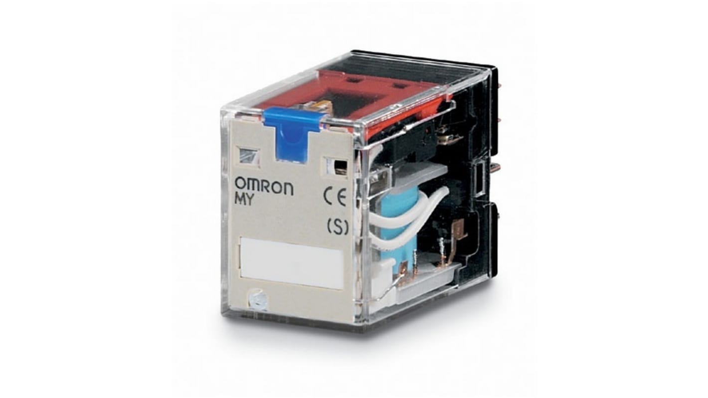 Omron MY Monostabiles Relais 12V dc Spule 4-poliger Wechsler Steckrelais 5A 160 Ω 900mW