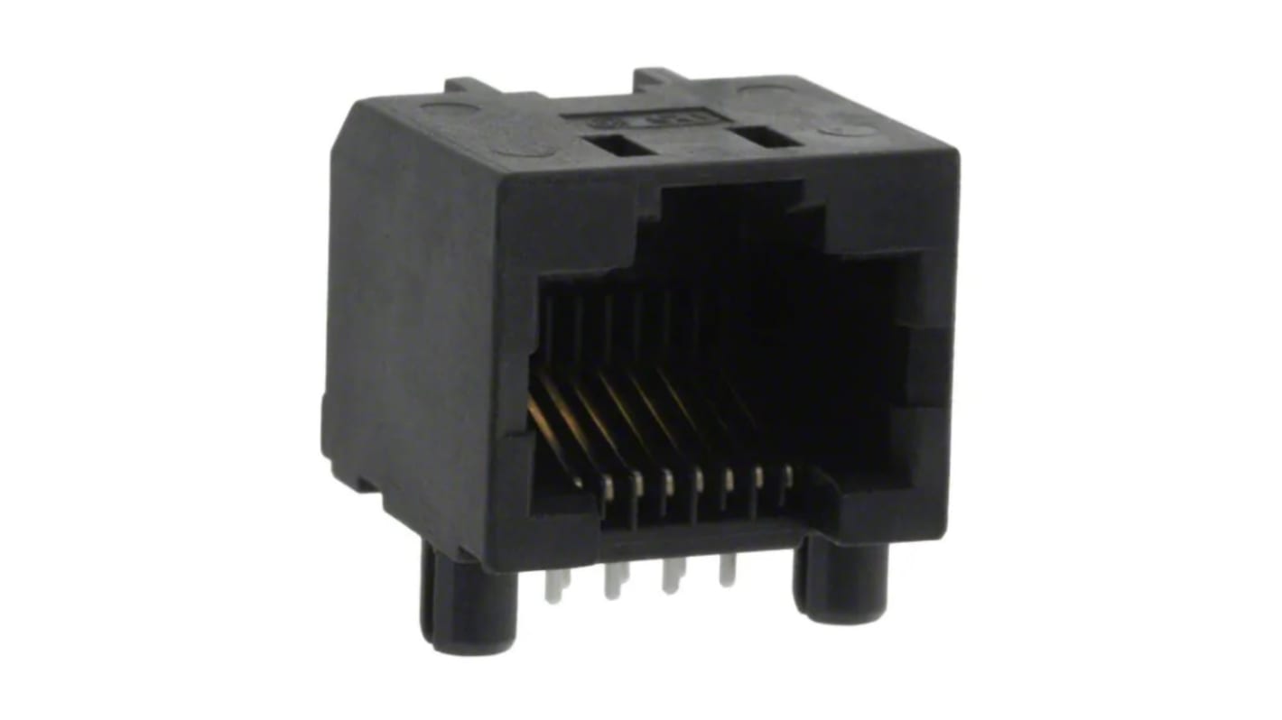 Amphenol Communications Solutions RJHSE Series Male RJ45 Connector, Through Hole, Cat5 1 Port 8 -Way