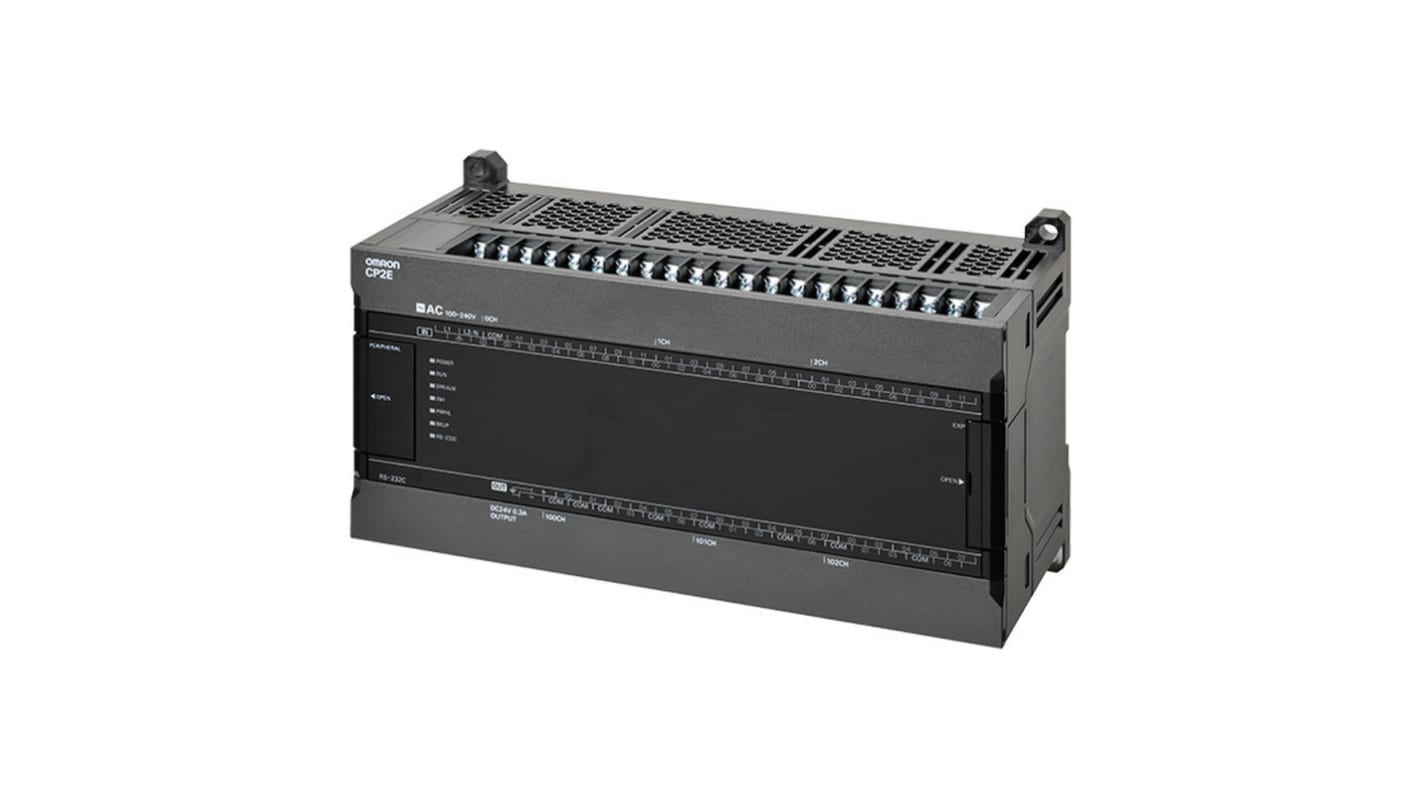 Rs-Online CPU PLC Omron CP2E ingressi: 36 uscite: 24