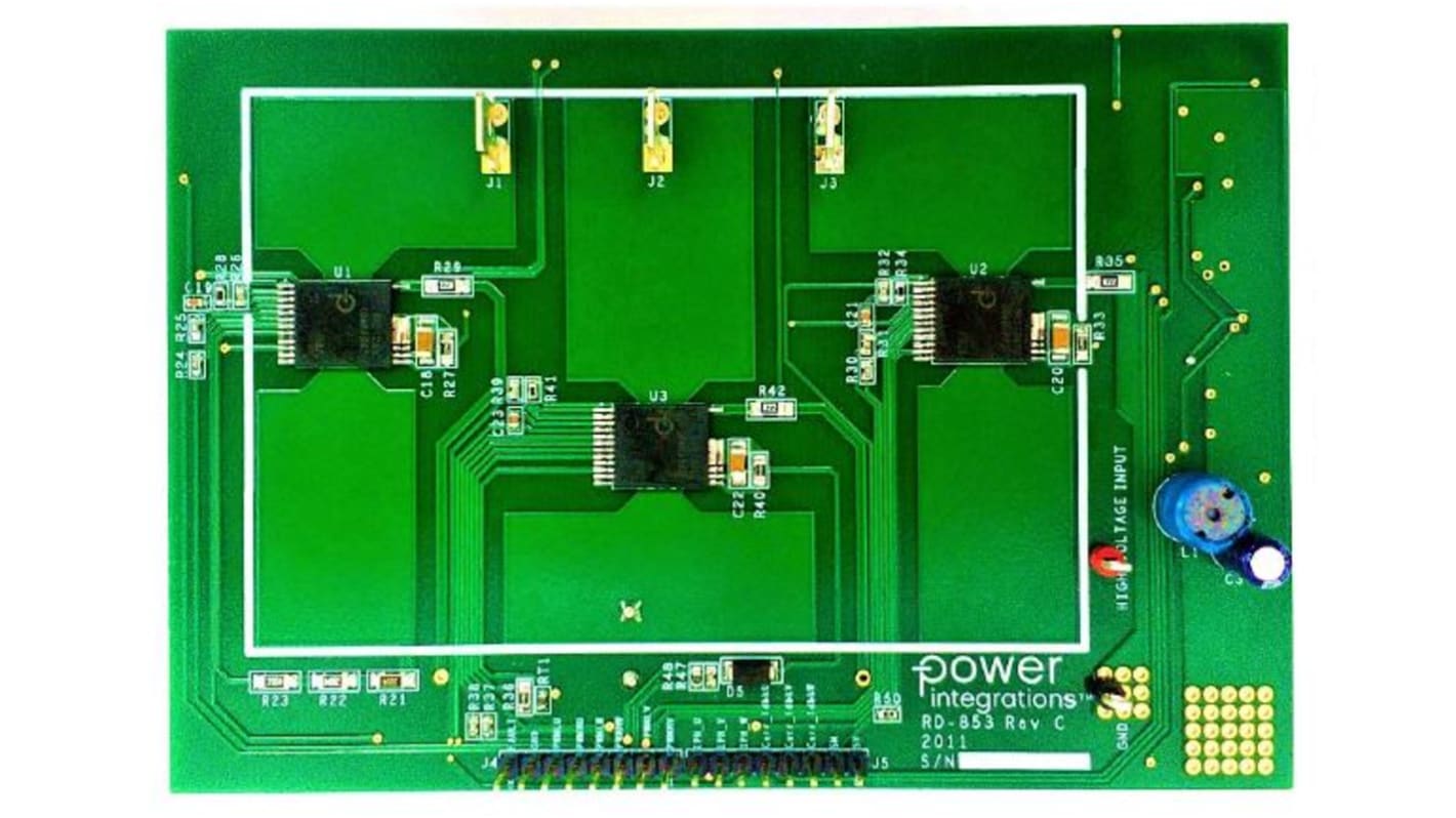 Power Integrations RDK-853 3-Phase Inverter for BRD1265C, LNK3204D for BLDC motor