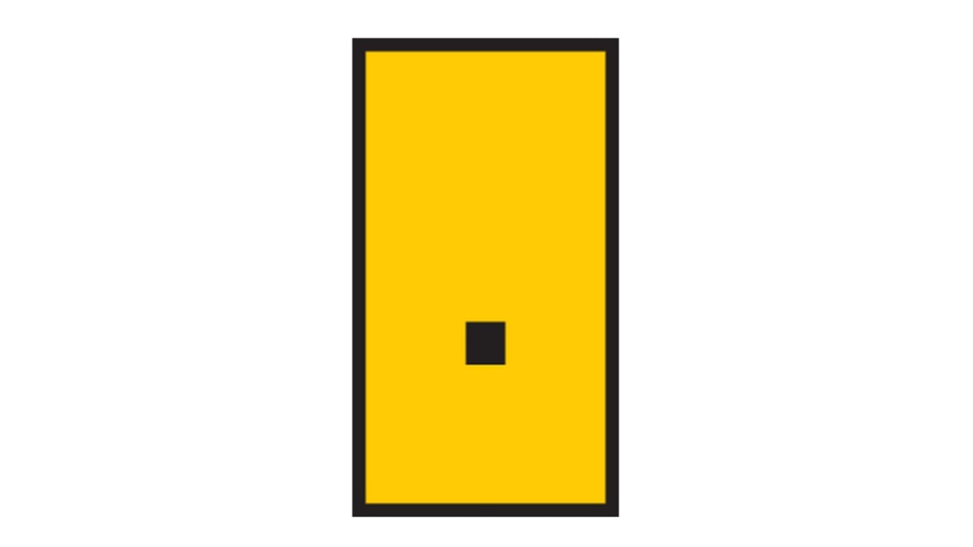 HellermannTyton WIC Snap On Clip On Cable Marker, Yellow, Pre-printed ".", 2 → 2.8mm Cable, for Cables and