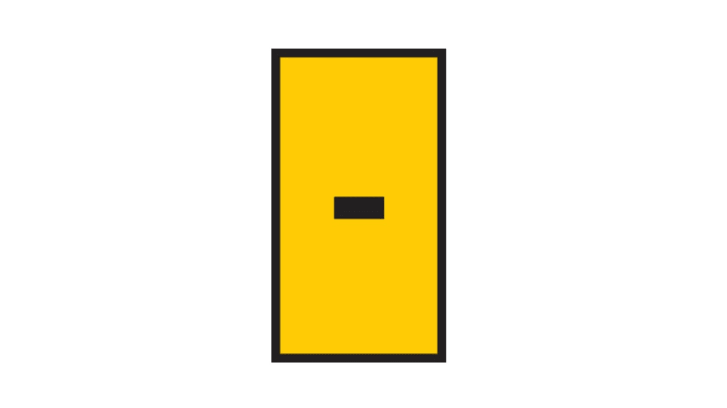 HellermannTyton WIC Snap On Clip On Cable Marker, Yellow, 4.3 → 5.3mm Cable, 561-03714 WIC3--PA66-YE