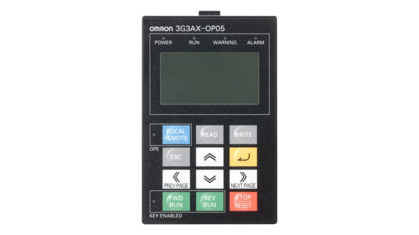 Omron 3G3AX Wechselrichtermodul Digitales LCD-Bedienelement 5-zeilig, für Wechselrichter der Serie RX