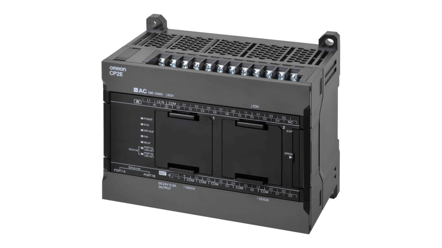 Rs-Online CPU PLC Omron CP2E uscite: 12