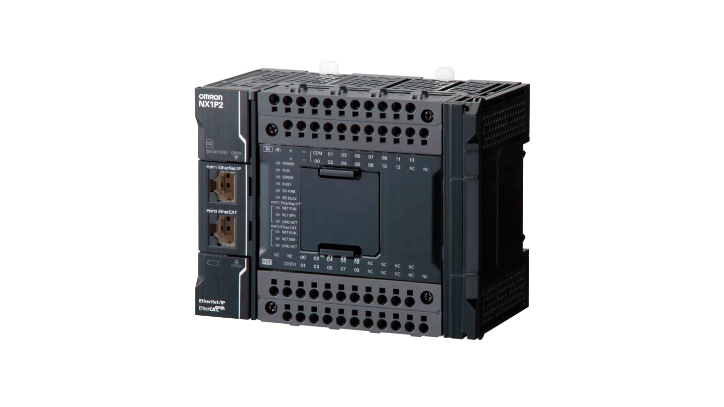 Omron NX1P Series PLC CPU for Use with NX Series, PNP/NPN Input