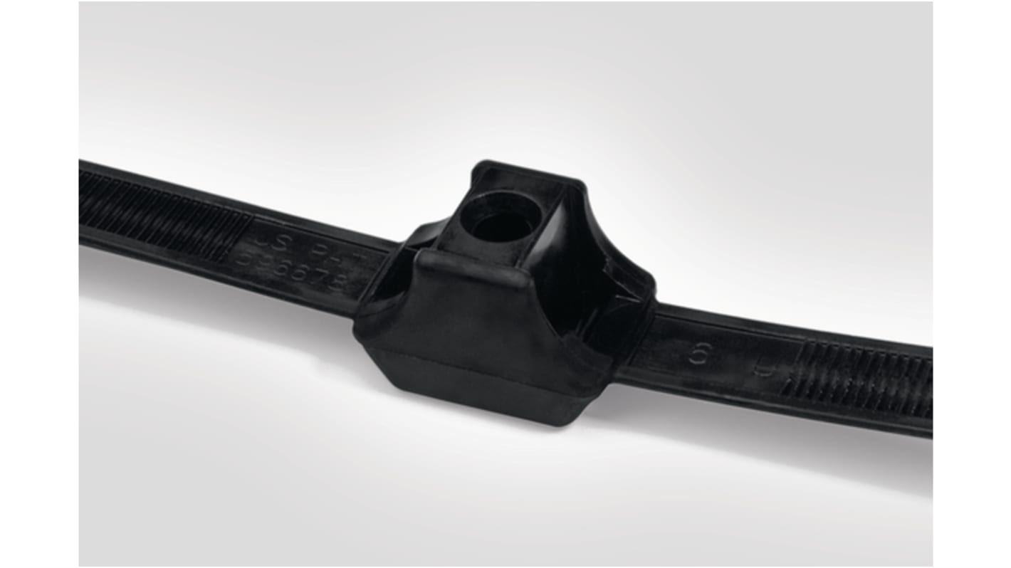 Brida HellermannTyton DCT9 de Poliamida 6,6 (PA66) Negro, 331mm x 12,8 mm, Reutilizable