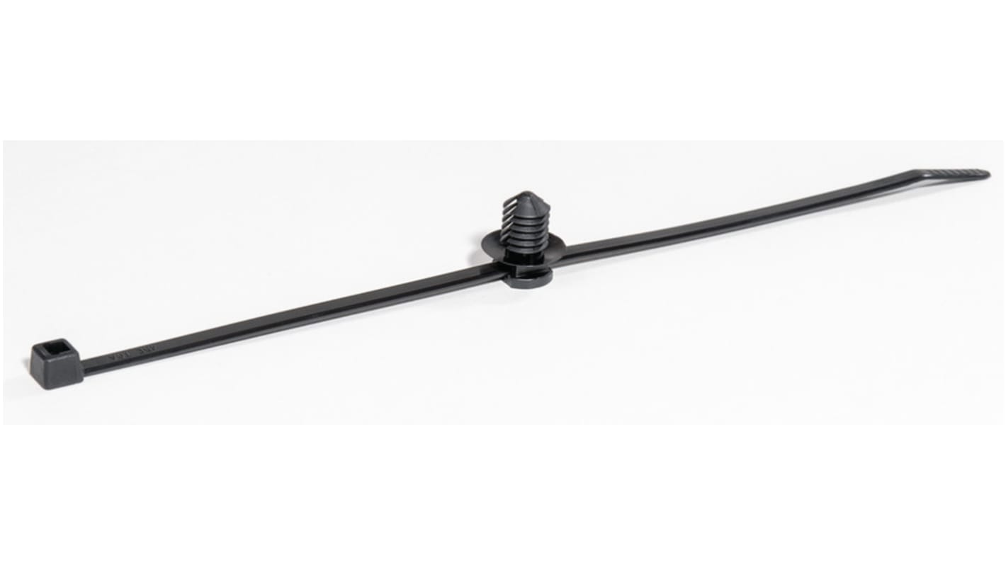 HellermannTyton Cable Ties, Desserrable, 200mm x 4.6 mm, Black PA 6.6 Heatstabilised, Pk-500