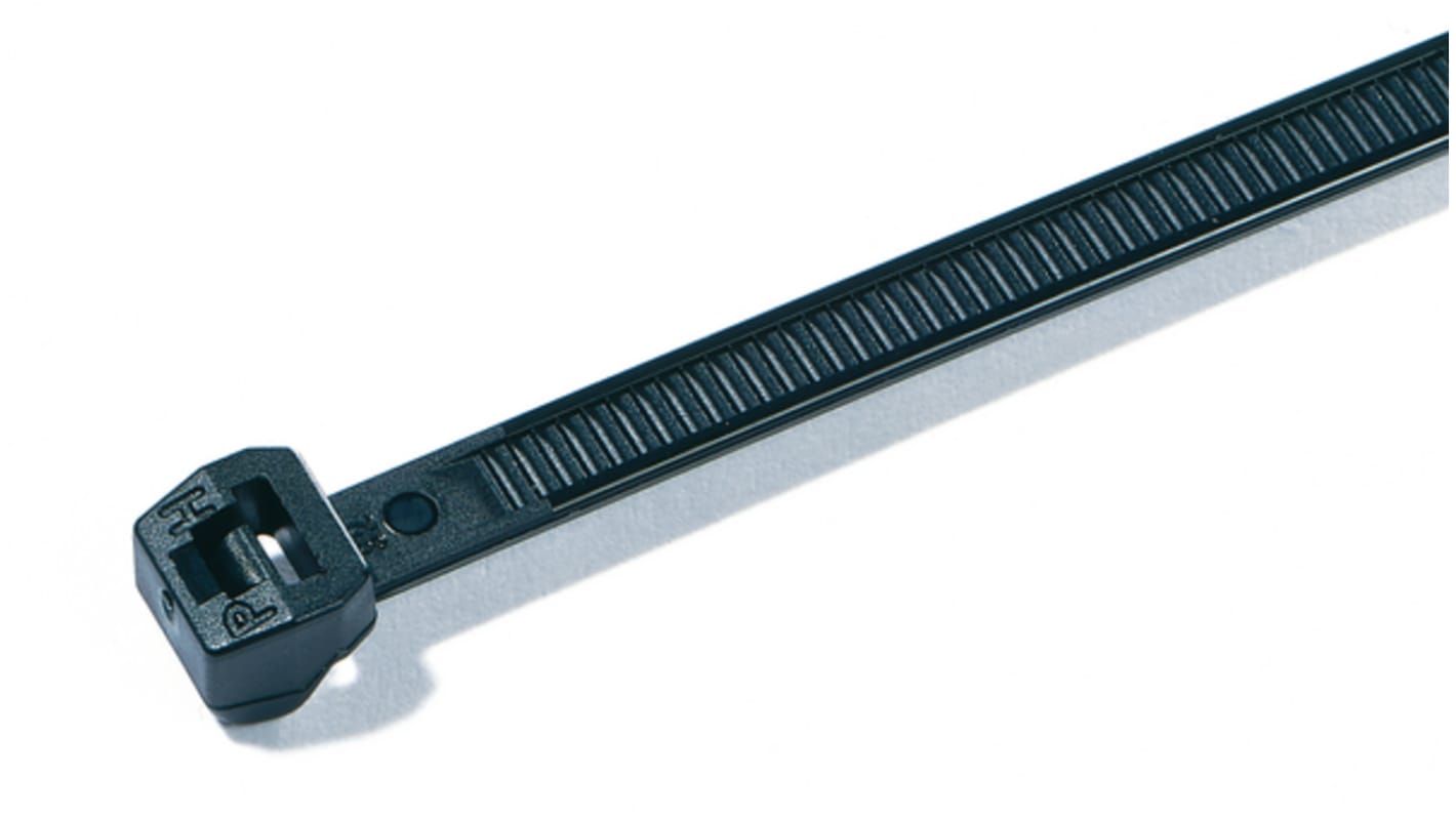 HellermannTyton T50ROS Polyamid 6.6 (PA66) Kabelbinder lösbar Schwarz 4,6 mm x 200mm