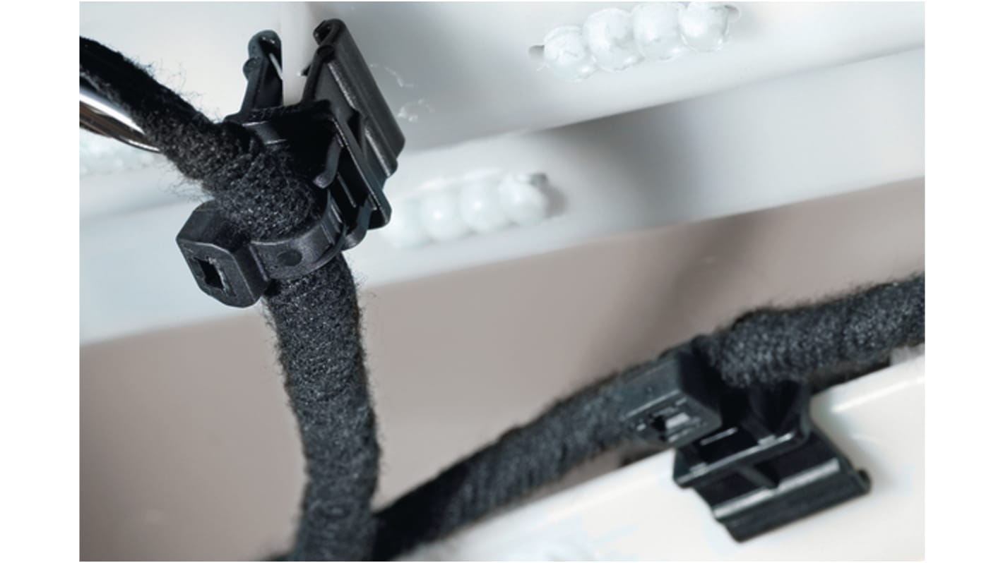 HellermannTyton Cable Tie, Desserrable, 150mm x 4.6 mm, Black PA 6.6 Heatstabilised, Pk-500