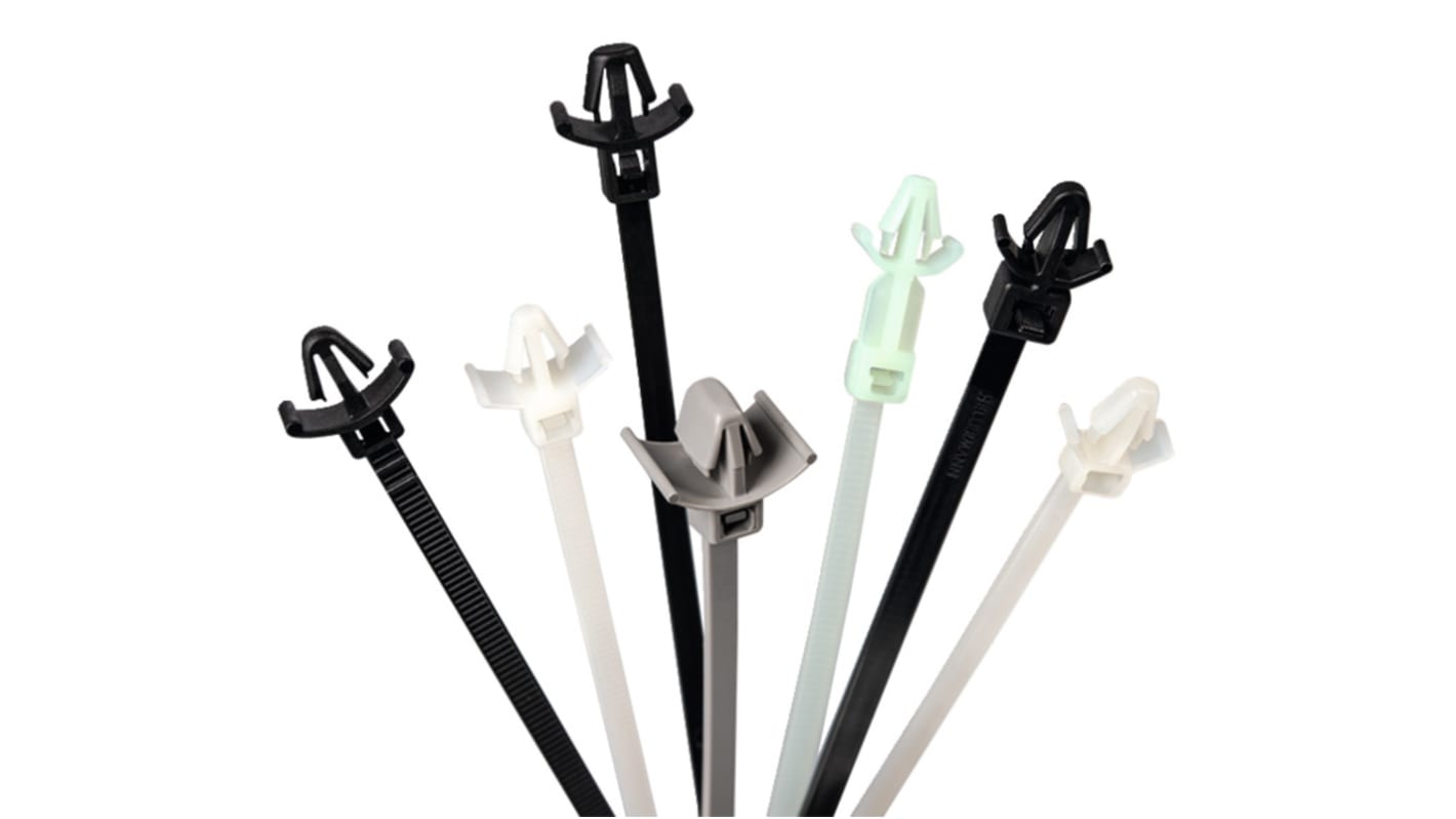 HellermannTyton Cable Ties, Releasable, 135mm x 4.6 mm Polyamide 6.6 (PA66)