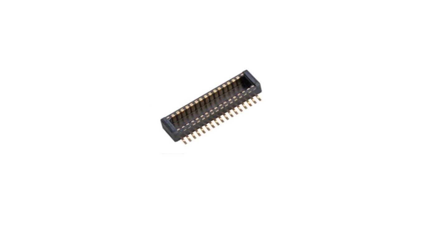 Amphenol Communications Solutions BergStak Series Vertical Surface Mount PCB Header, 30 Contact(s), 0.4mm Pitch, 2