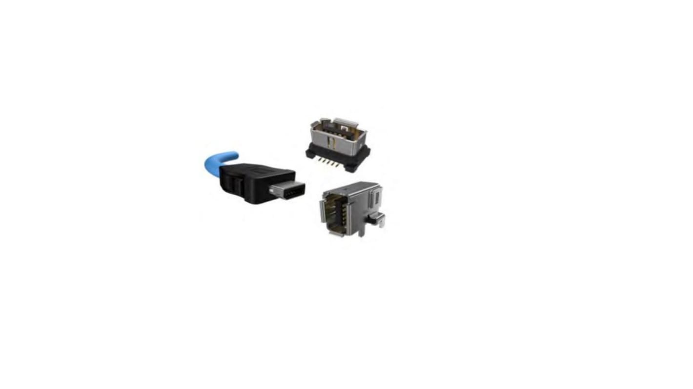 Amphenol ICC IX Series Ethernetkabel Cat.6a, 2m, Blau Patchkabel, A ix Industrieausführung, B offenes Ende