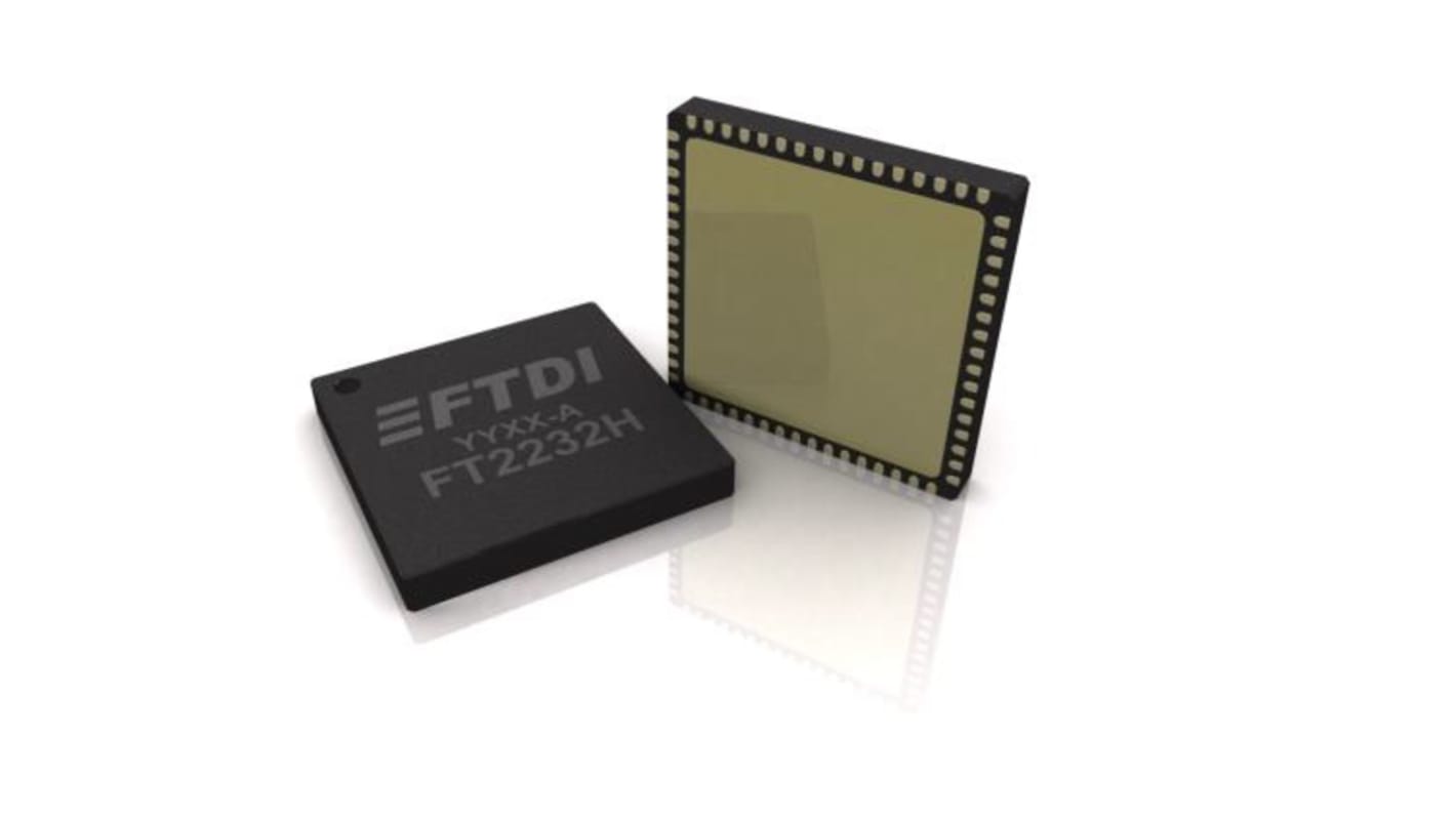 FTDI Chip USB 控制器芯片, 支持USB 2.0, 64针, LQFP