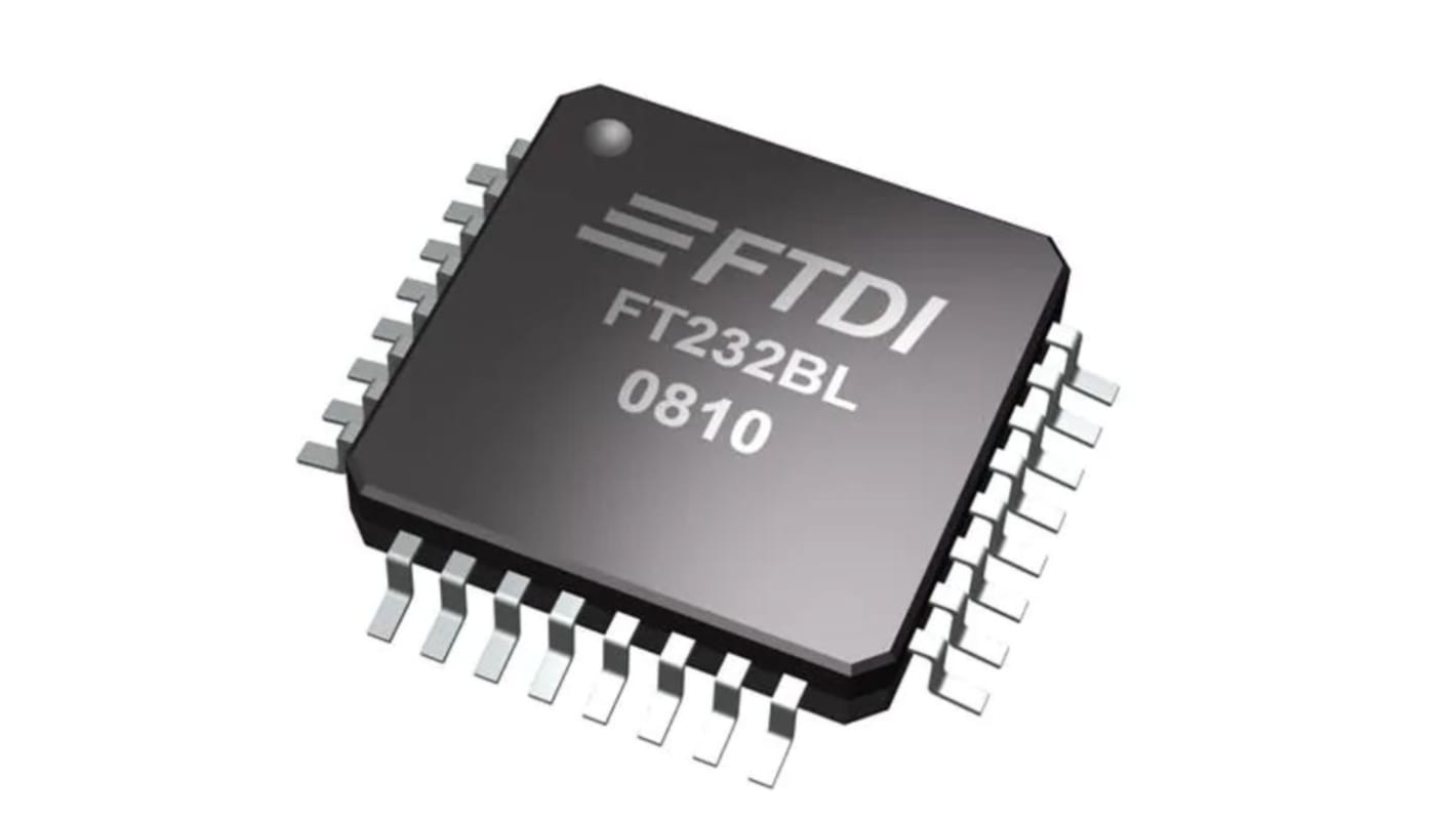 FTDI Chip USB 控制器芯片, 支持USB 2.0, 32针, LQFP