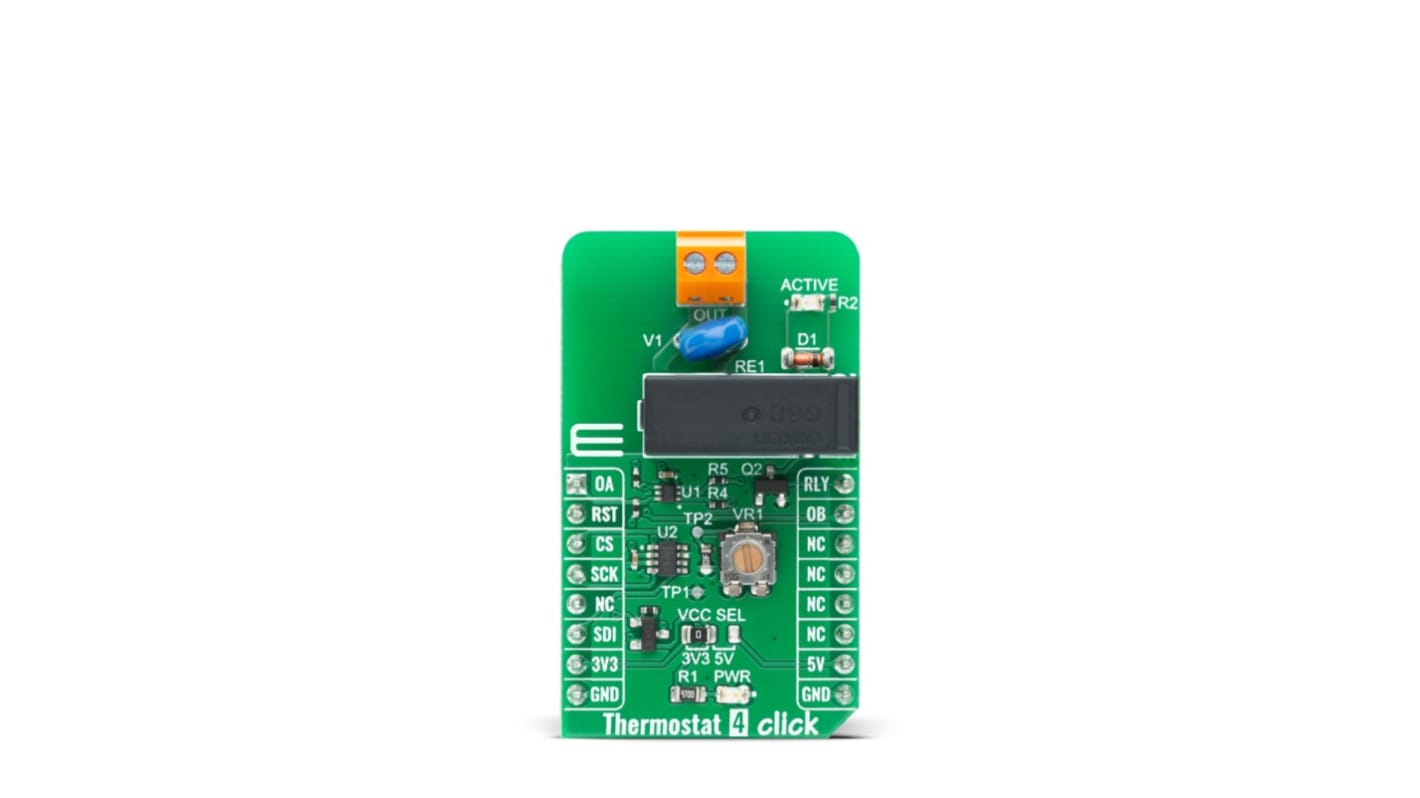 MikroElektronika Thermostat 4 Click, 湿度,温度, TMP392芯片