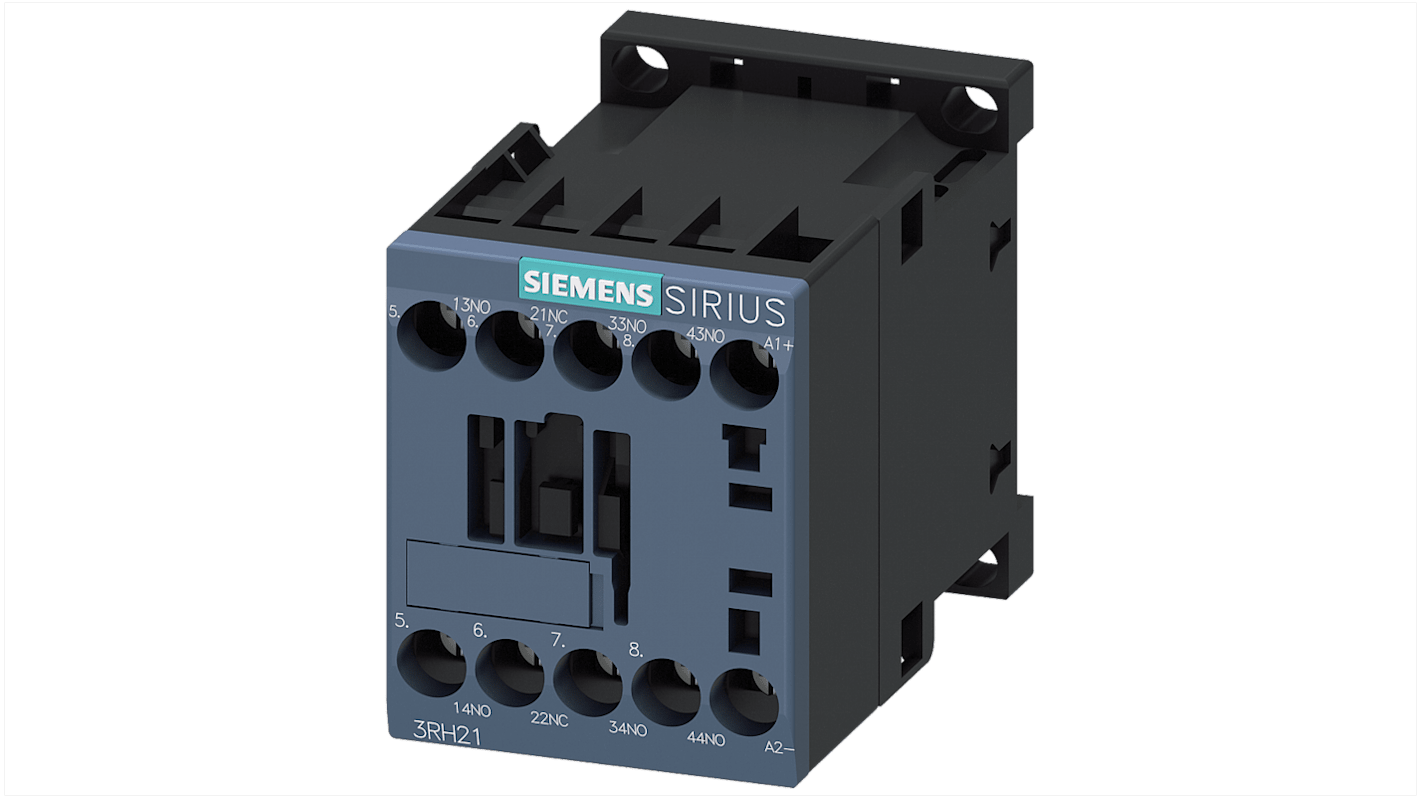 Siemens SIRIUS 3RH2 Contactor Relay, 3 A, 1NC + 3NO