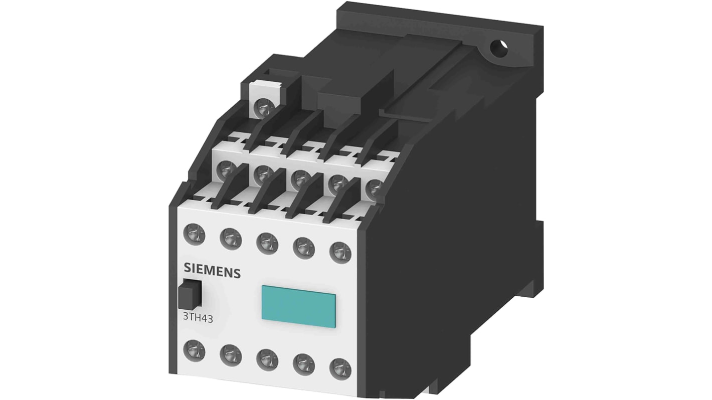 Siemens SIRIUS Leistungsschütz 220 V dc-Spule, 10 -polig / 6 A 2 Öffner + 8 Schließer Umkehrend