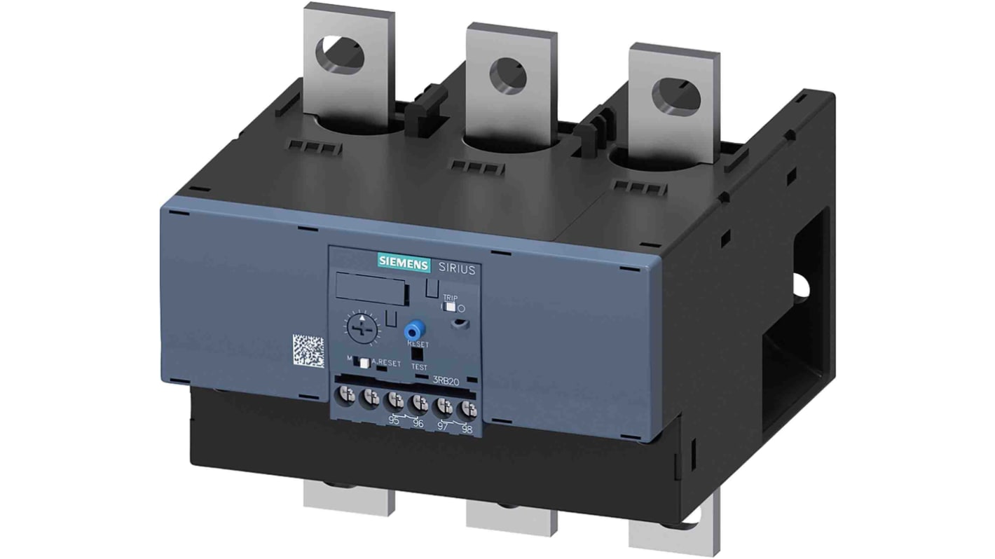 Siemens 3RB Overload Relay 1NC + 1NO, 55 → 250 A F.L.C, 250 A Contact Rating, 3P, SIRIUS