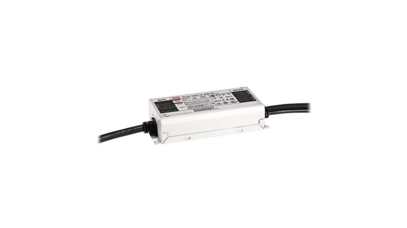 Driver LED corriente constante MEAN WELL XLG-100, IN: 100-305 V, OUT: 24V, 4A, 100W, regulable