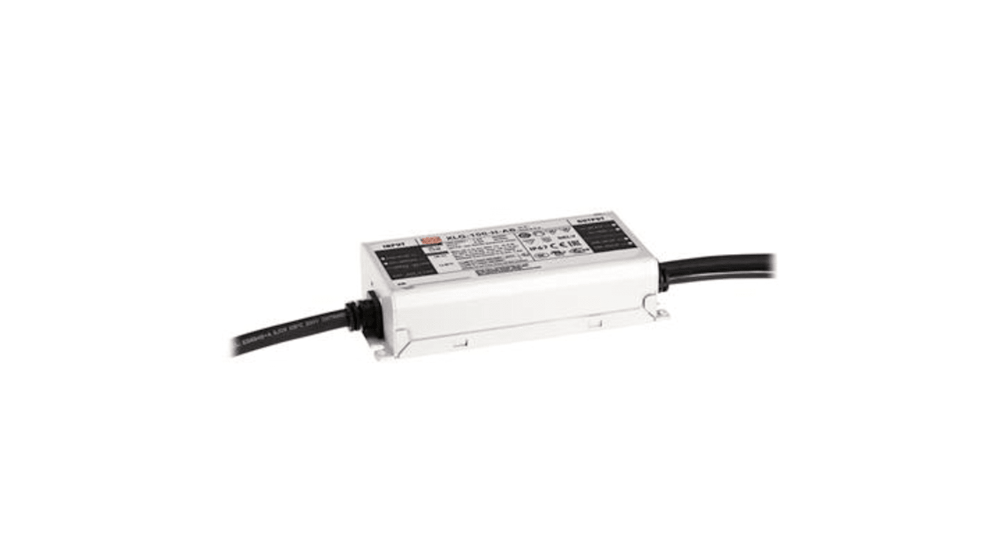 Driver LED corriente constante MEAN WELL XLG-100, IN: 100 - 305 V., OUT: 56V, 2.1A, 100W, regulable