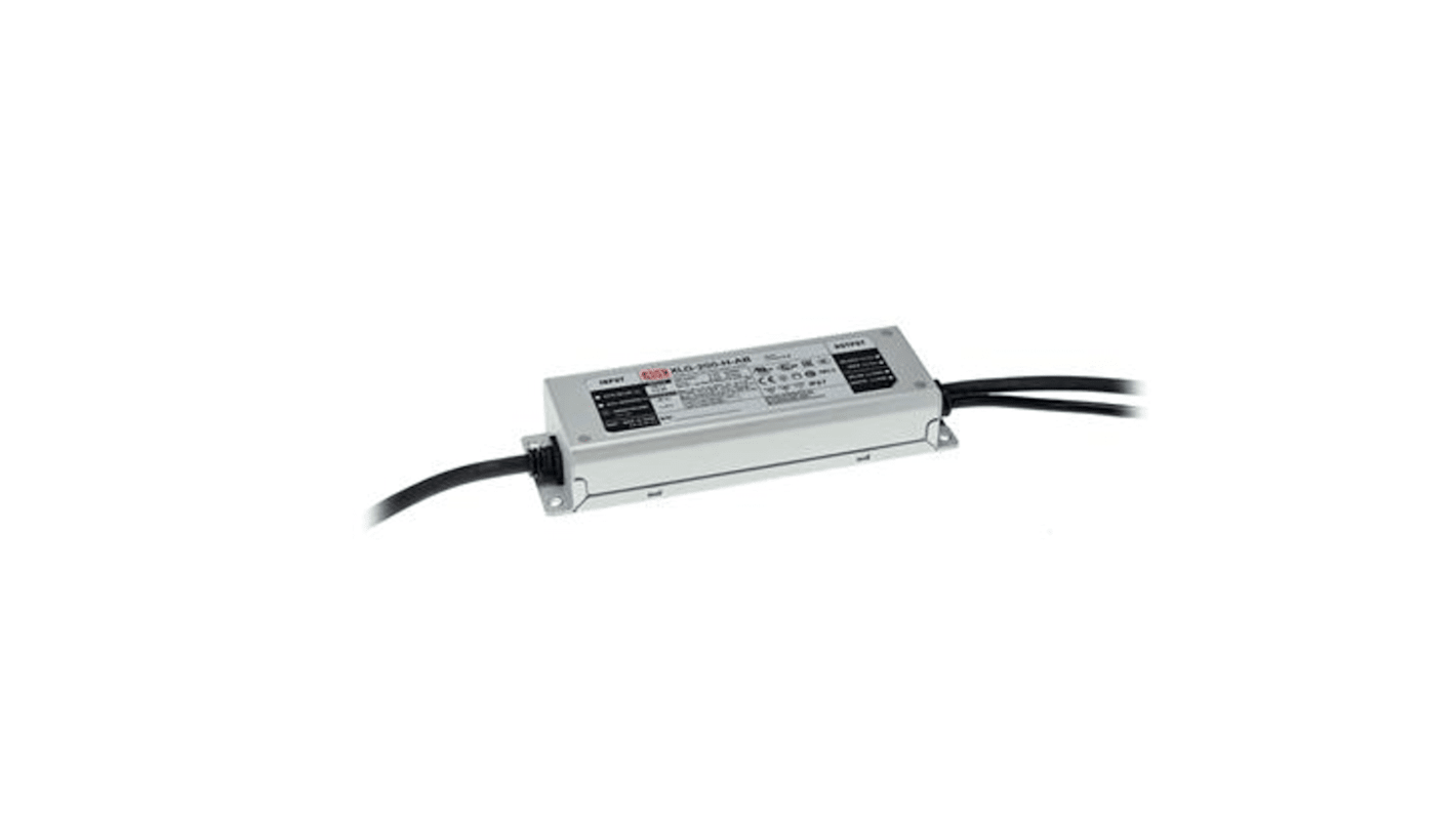 MEAN WELL LED Driver, 285V Output, 200W Output, 1.05A Output Dimmable