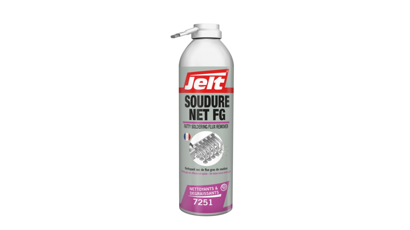 Nettoyant de flux de soudure, Jelt SOUDURE NET FG, Aérosol de 650ml pour CI