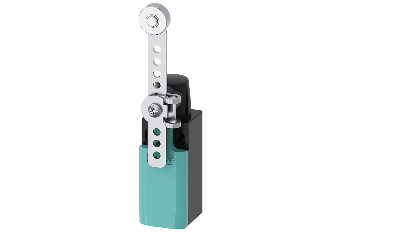 Siemens 3SE5 Series Roller Limit Switch, 1NC/1NO, IP65, Plastic Housing, 400V ac Max, 4A Max