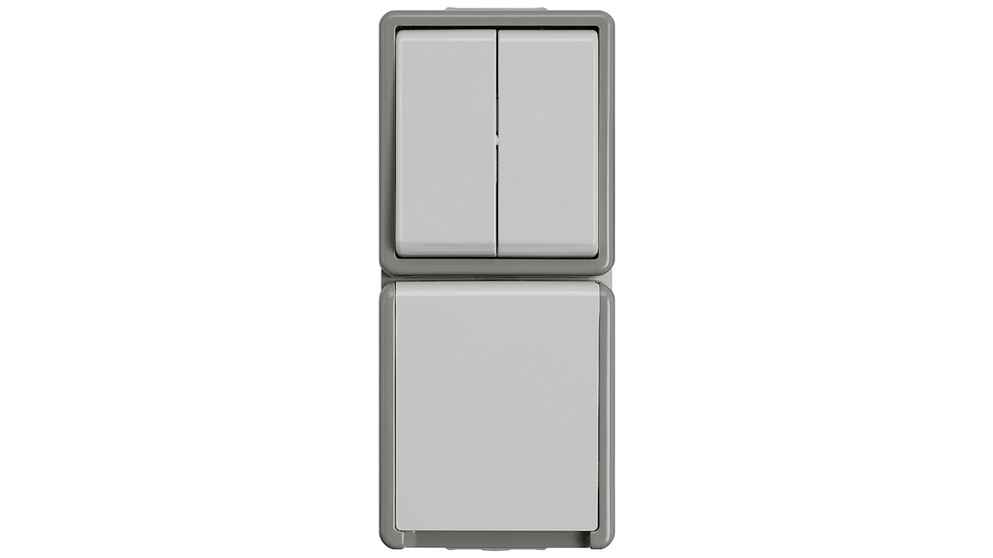 Siemens Grey Rocker Light Switch, 5TA4