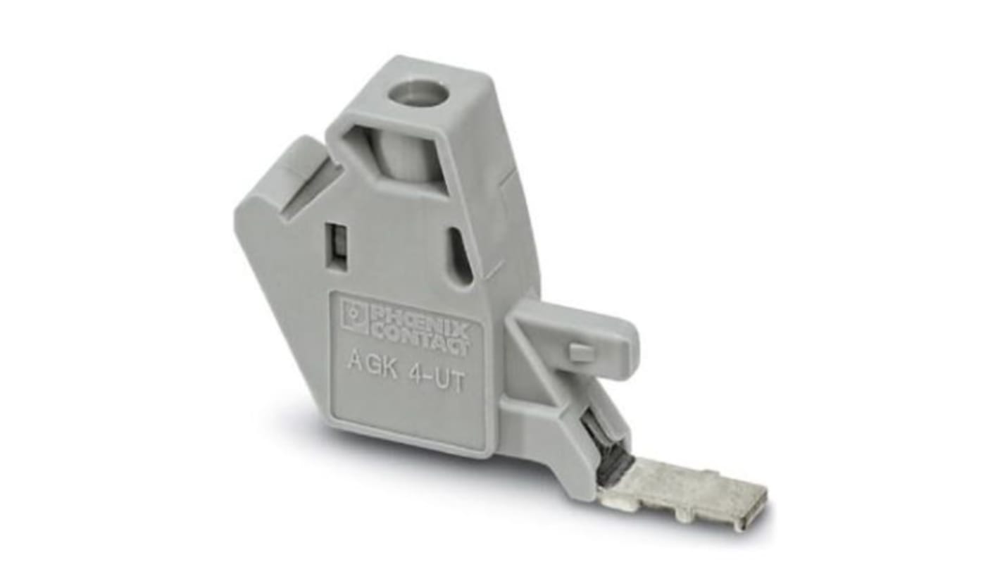 Phoenix Contact PTPOWER Series AGK 4-UT 10 Terminal Block Connector, 1-Way, 32A, 26 → 10 AWG Wire, Screw