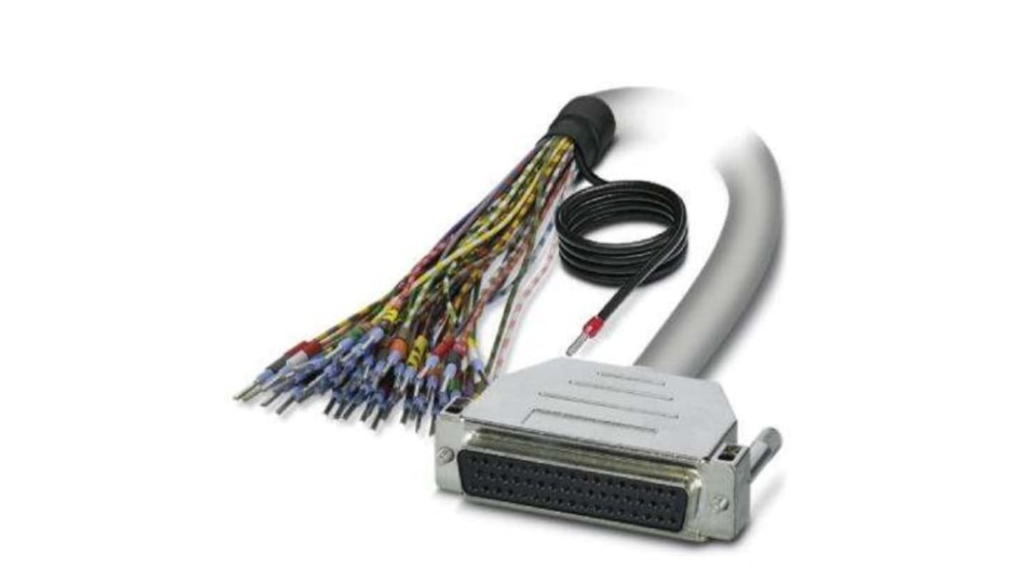Phoenix Contact Female 50 Pin D-sub Unterminated Serial Cable, 4m
