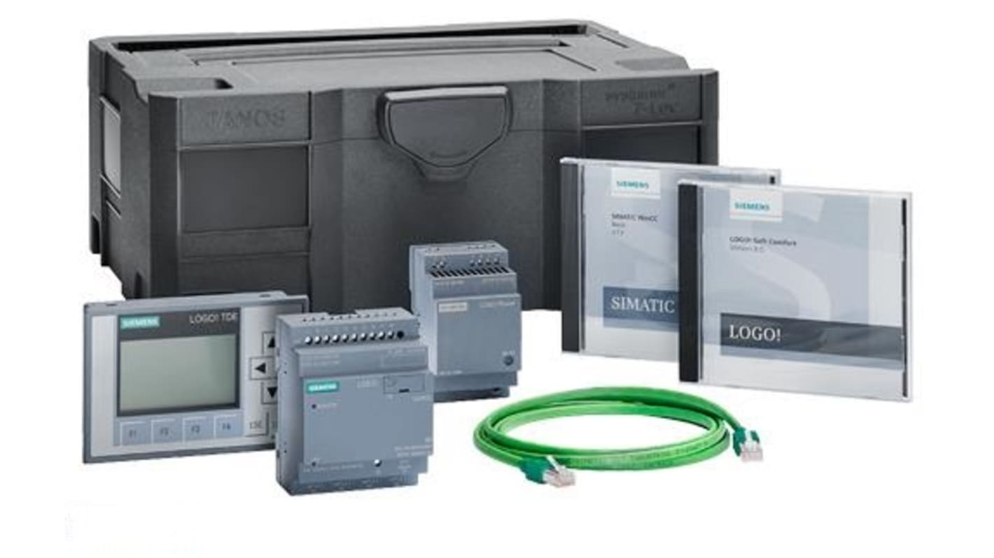 Siemens LOGO! V8.3 Series PLC CPU Starter Kit, 12 → 24 V dc Supply, Relay Output, 12-Input