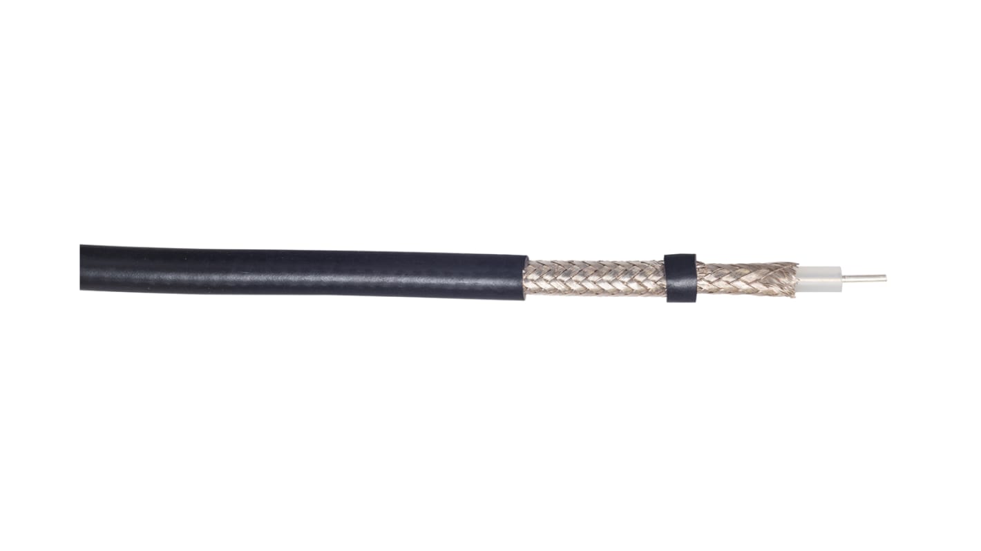 RS PRO, 100m, Solid Coaxial, Unterminated50 Ω