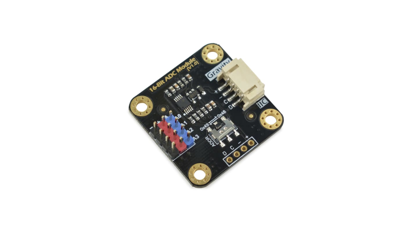 DFRobot DFR0553, Gravity: I2C ADS1115 16-Bit ADC Module 16-bit ADC Development Kit for Arduino, Raspberry Pi for ADS1115