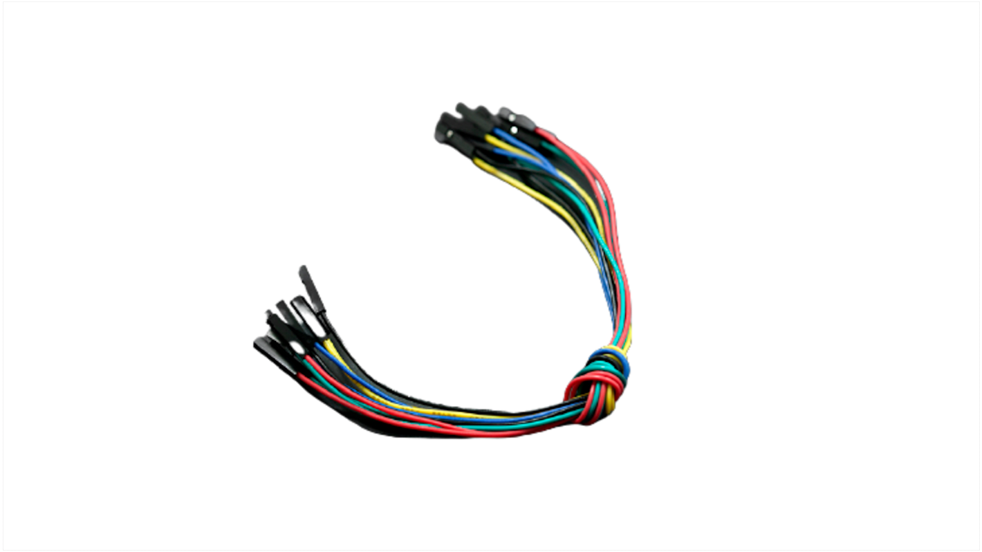 Cable Conector para Placas de Prueba DFRobot FIT0030-UK, 230mm, Aislada, Negro, Azul, Verde, Rojo, Amarillo