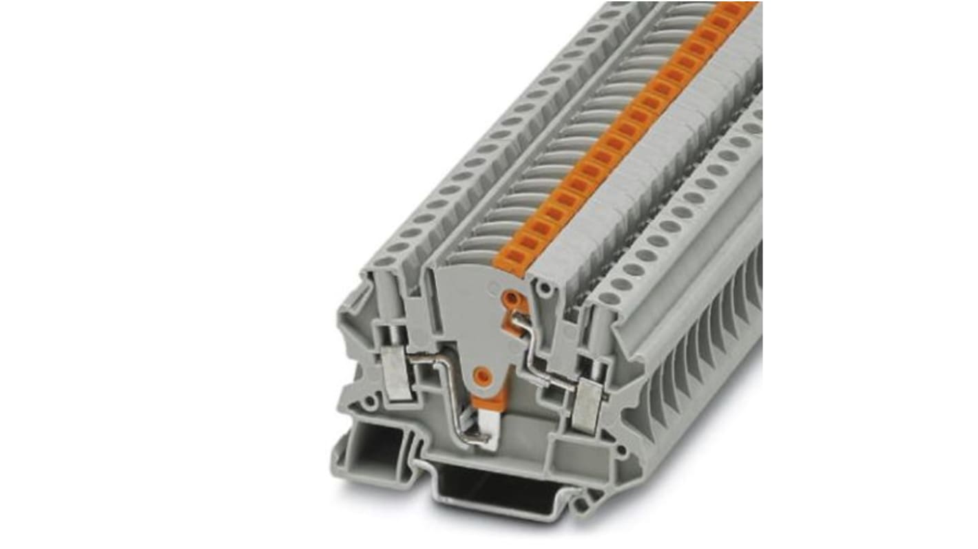 Borne de desconexión Phoenix Contact UTME de 2 vías, para cable de 10-26 AWG, 28A, 500 V, Tornillo