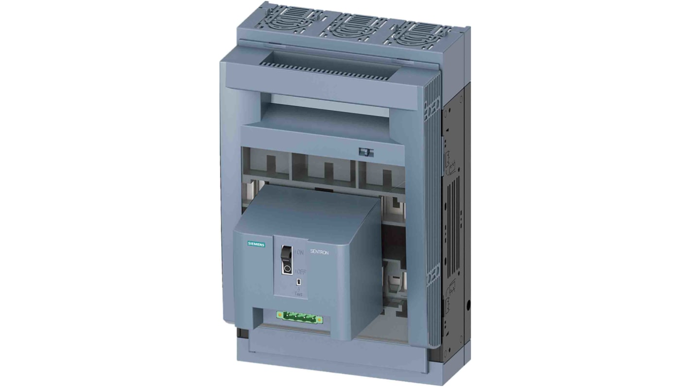 Interruptor seccionador con fusible Siemens, 250A, 3, Fusible NH0, NH1 SENTRON 3NP1