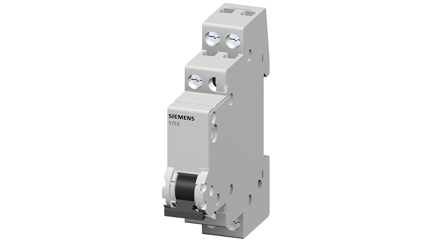 Siemens 2P Pole DIN Rail Isolator Switch - 20A Maximum Current