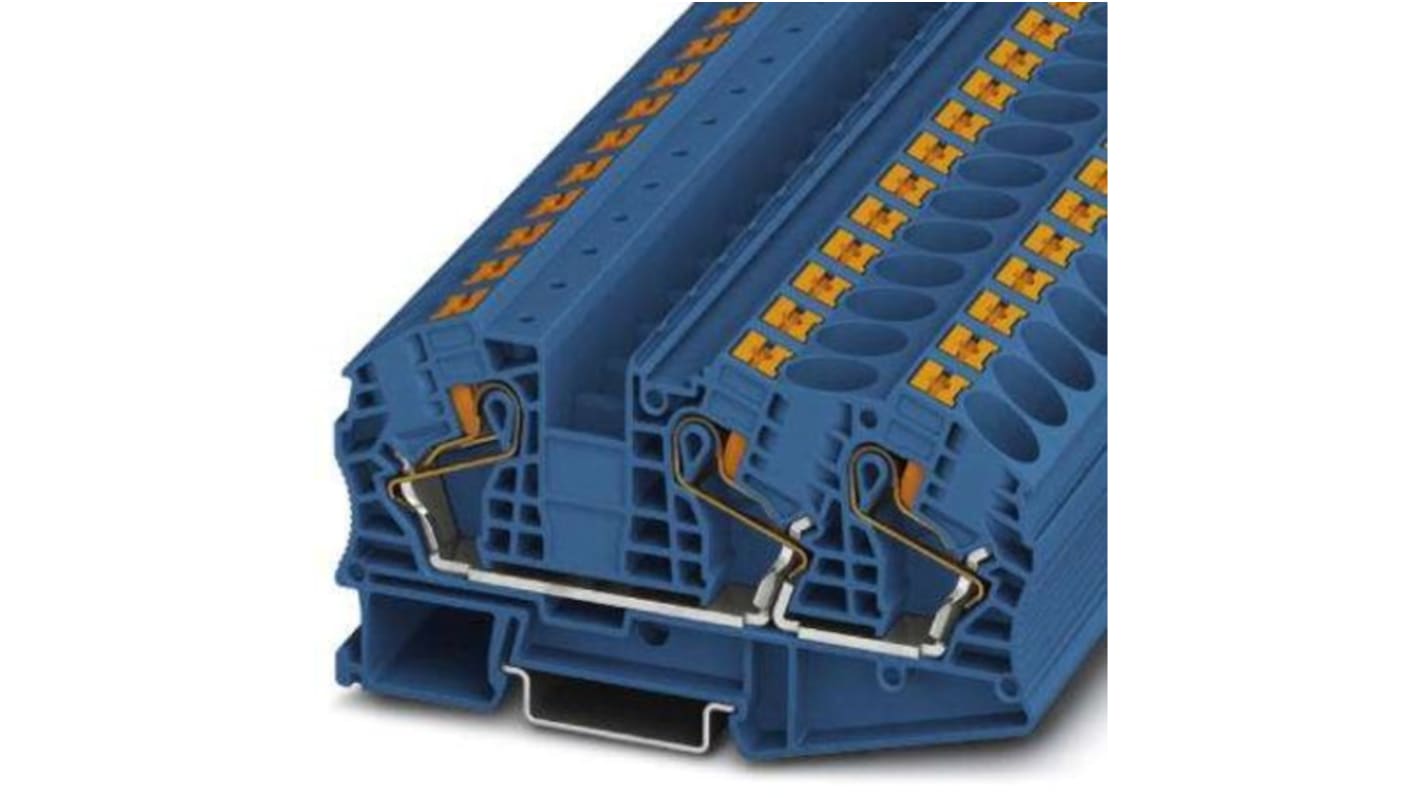 Phoenix Contact 3208773 PT 16-TWIN N BU Series Blue, 25mm², Push In Termination, ATEX, IECEx