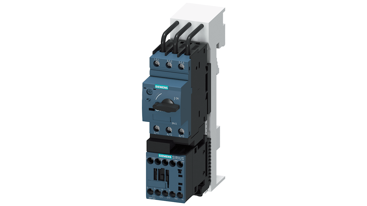 Arrancador directo Siemens SIRIUS, 2,7 A, 690 V ac, 1,1 kW, mono, trifásico, IP20