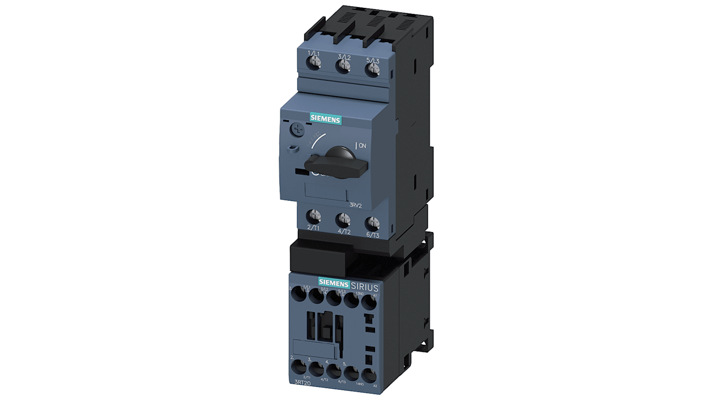 Siemens SIRIUS 3RA Load Feeder, DOL, 1.5 kW, 690 V ac, 1, 3 Phase, IP20