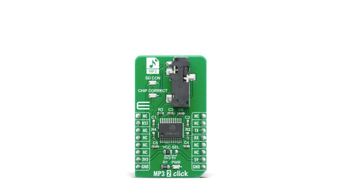 MikroElektronika MIKROE-4159, MP3 2 Click Adapter Board for KT403A for KT403A