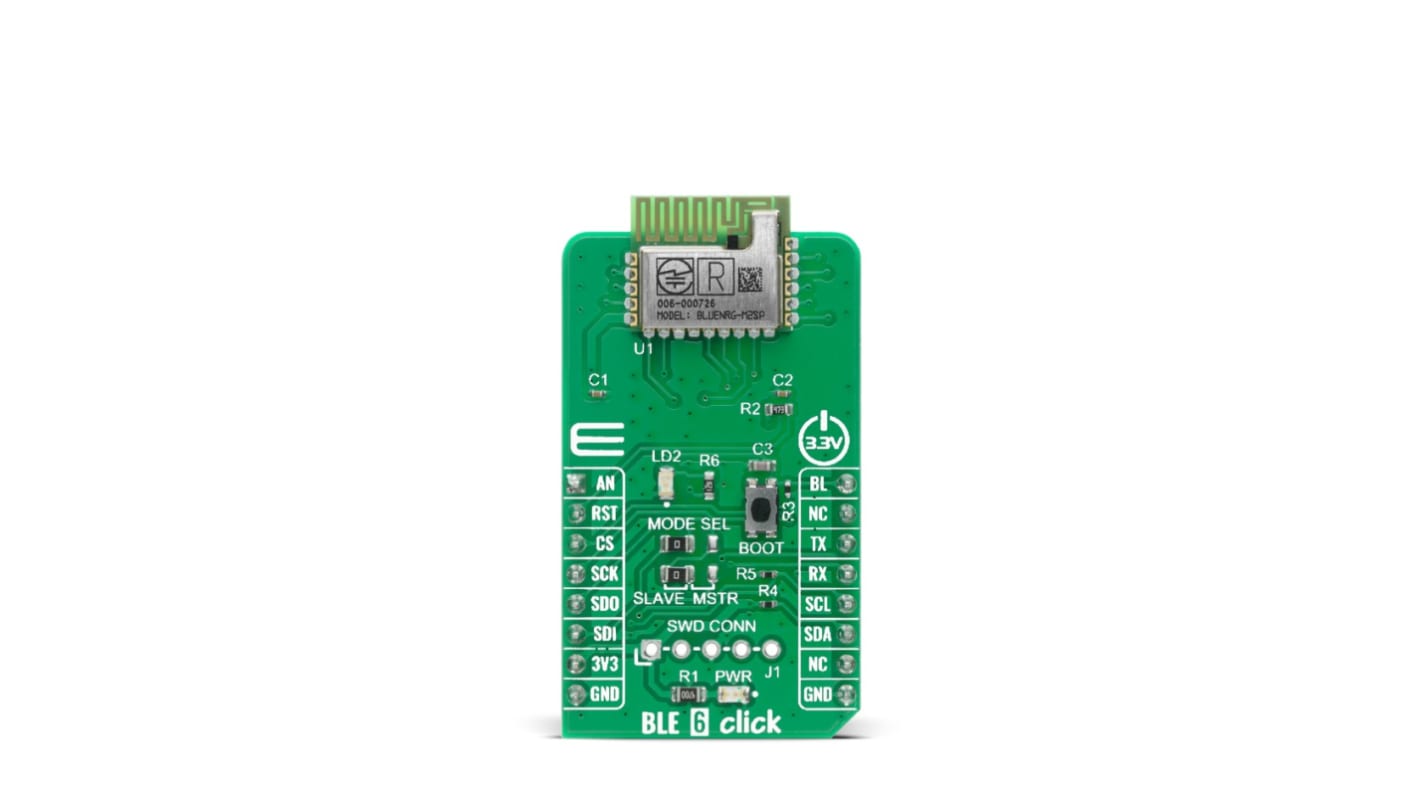 Strumento di sviluppo comunicazione e wireless MikroElektronika BLE 6 CLICK, 32KHz, Bluetooth